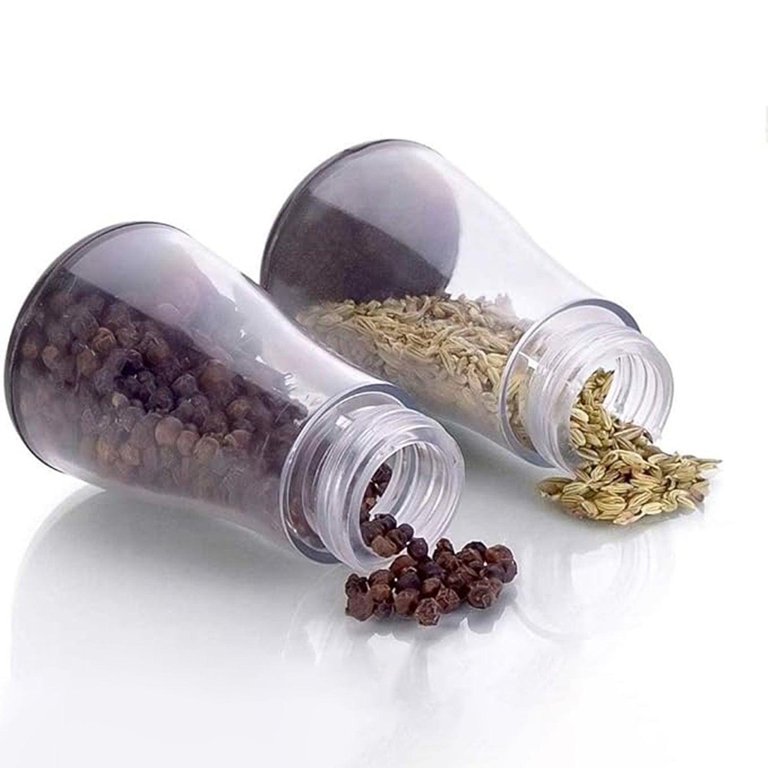 6-piece Plastic Spice Jar Set With Stand 6-piece Plastic Spice Jar Set With Stand